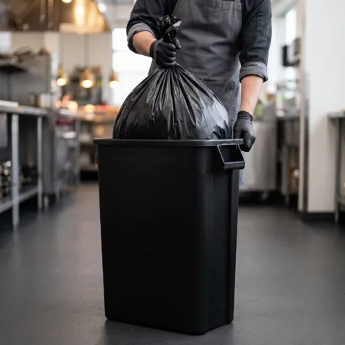 45-gallon 40" x 46" LDPE/LLDPE 1.2 Mil Trash Bags
