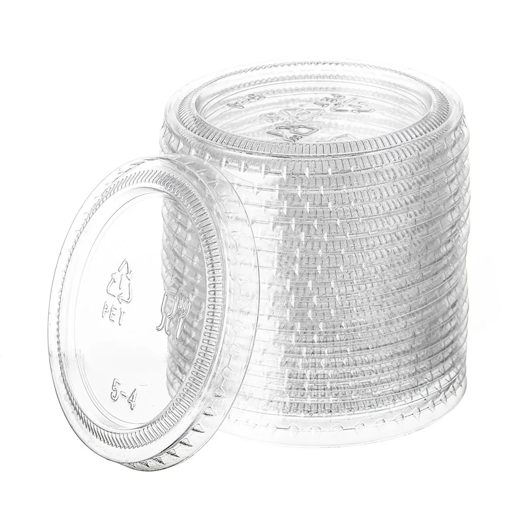 BIZCO Essentials 2 oz Clear Portion Cup Lid - 2,500/Case