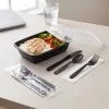 BIZCO Essentials 4-in-1 Heavy Weight Black Cutlery Kit - 500/Case