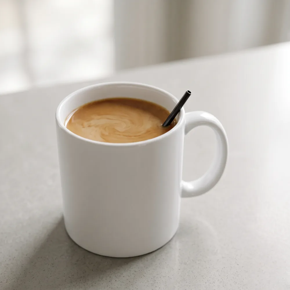 Coffee Stirrer in a Coffee Cup