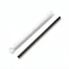 Individually Wrapped Black 7.75" Jumbo Straw