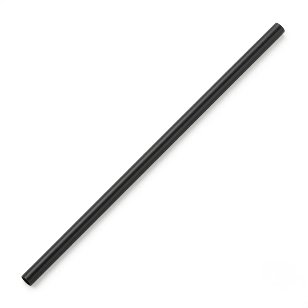 Unwrapped Black 7.75" Jumbo Straw
