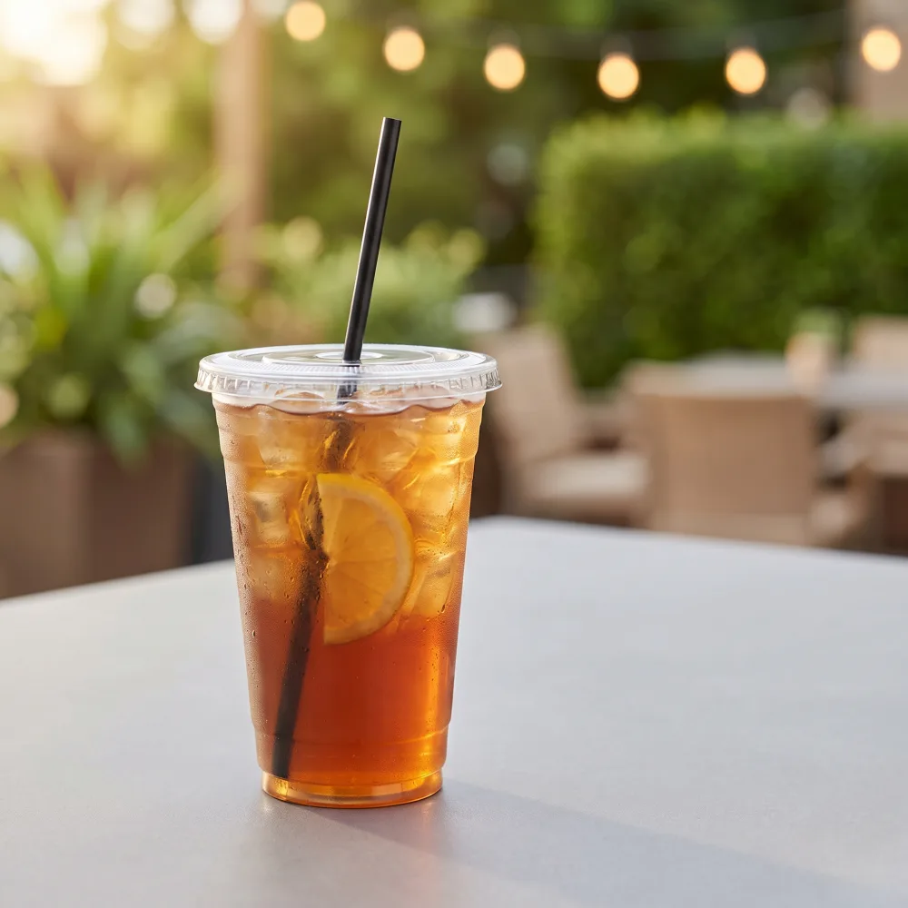 Unwrapped Black 7.75" Jumbo Straw