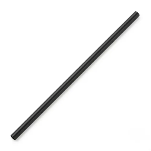 Unwrapped Black 7.75" Jumbo Straw