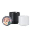 32 oz black round microwavable takeout container bulk set