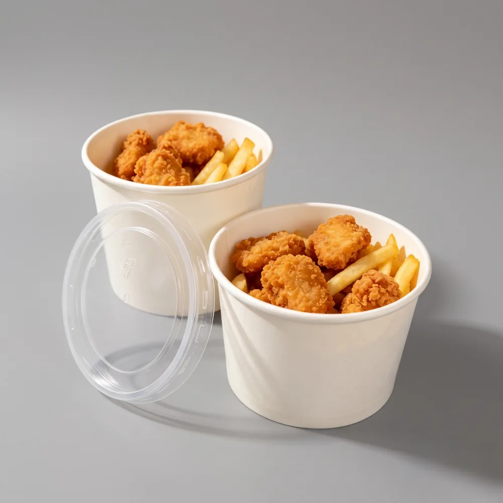 6-16 oz paper food cup lid