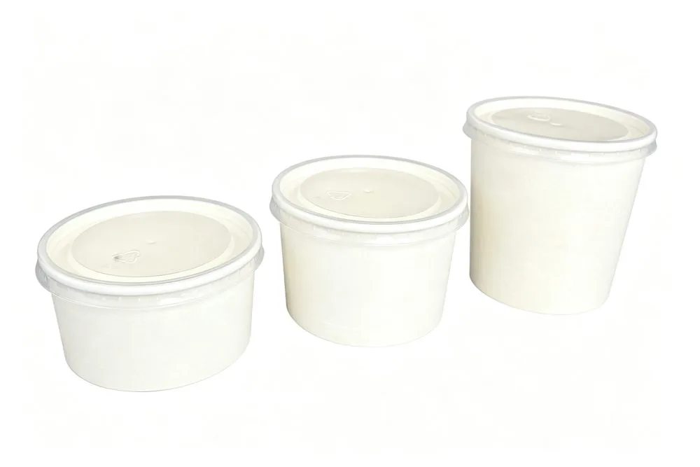 6-16 oz paper food cup lids