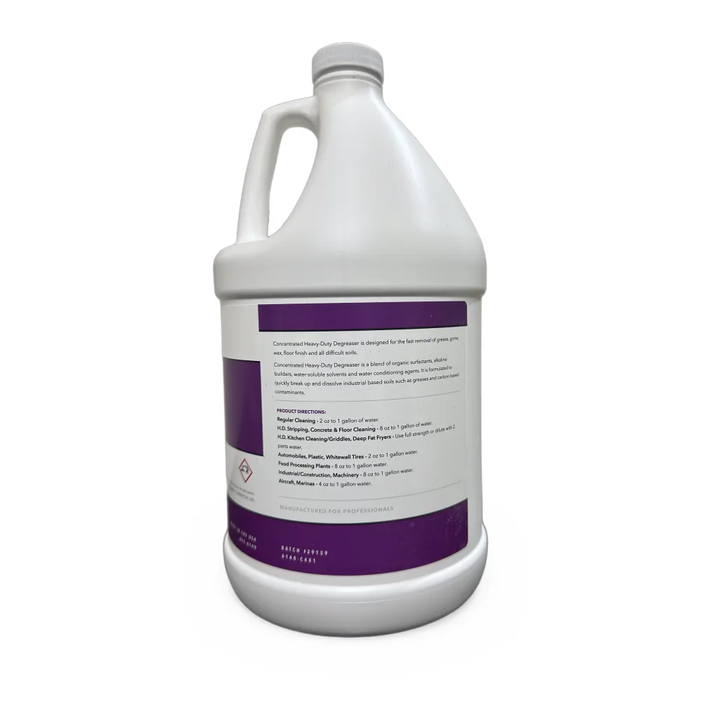 BIZCO Essentials Concentrated Heavy-Duty Degreaser, 1 Gallon - 4/Case