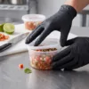 12 oz deli container holding pico de gallo