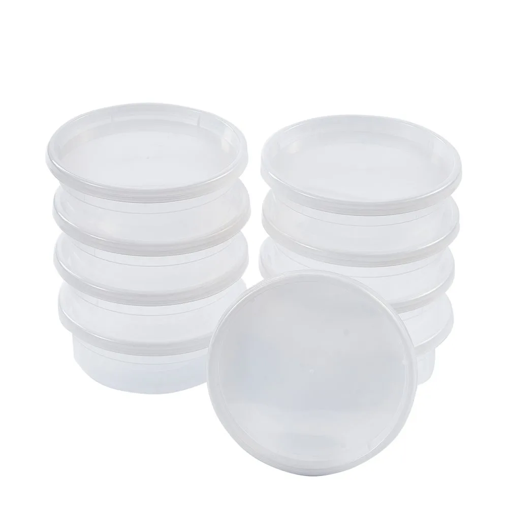8 oz deli container and lid bulk set