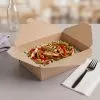 BIZCO Essentials Kraft Folded Paper Take-Out Container