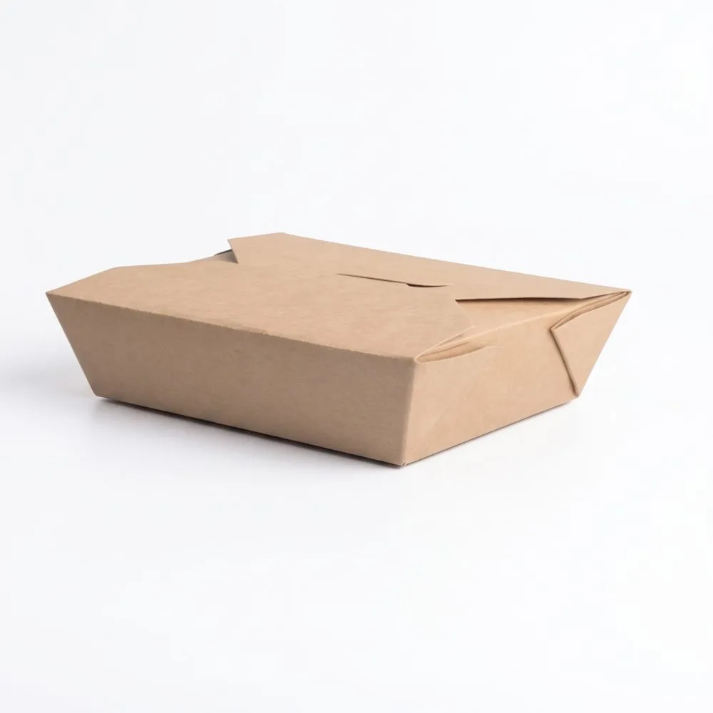 BIZCO Essentials Kraft Folded Paper Take-Out Container