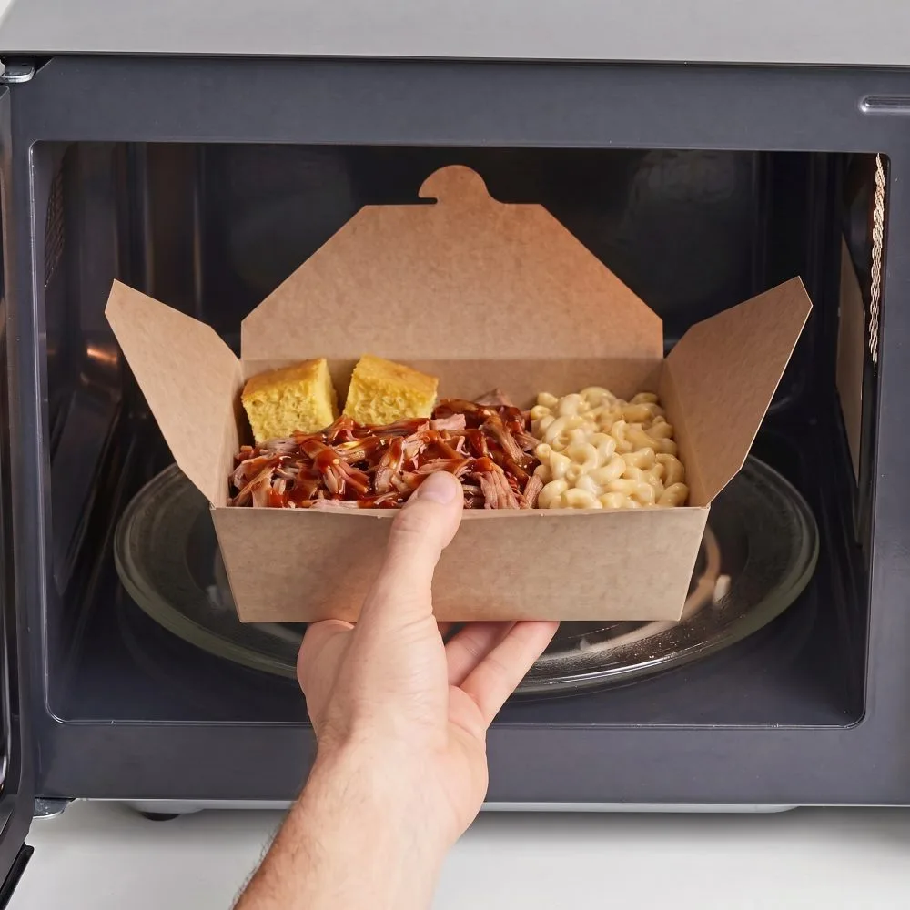 BIZCO Essentials Kraft Folded Paper Take-Out Container