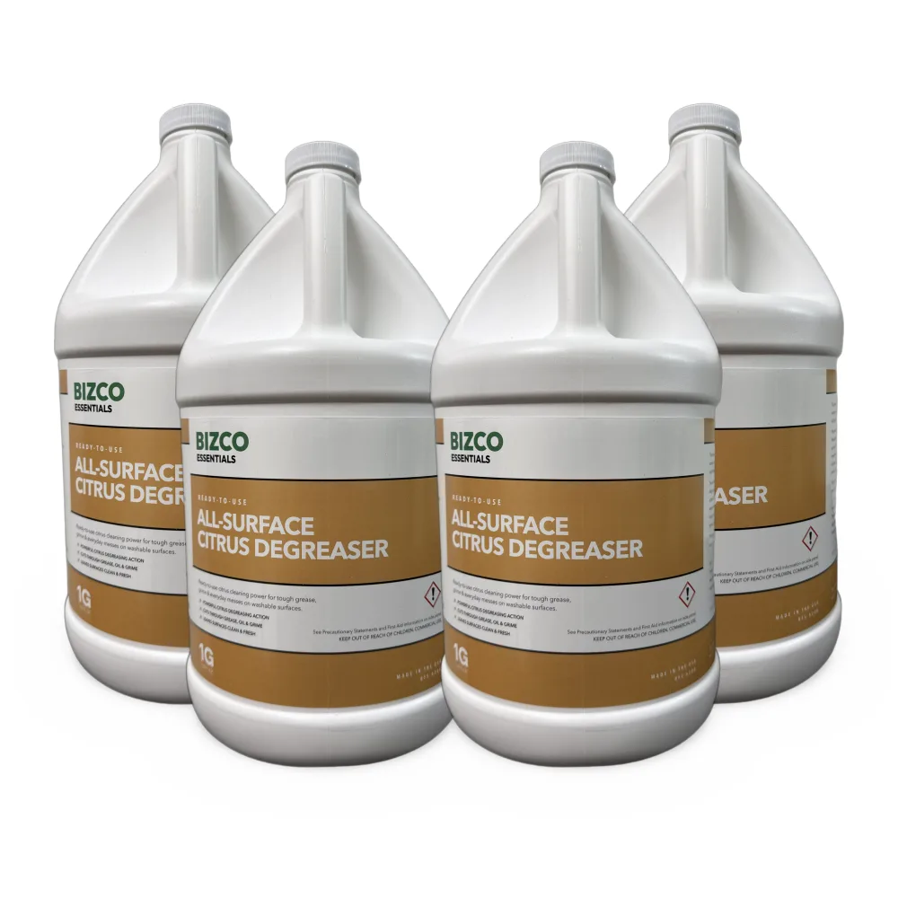 BIZCO Essentials Ready-to-Use All-Surface Citrus Degreaser - 4 Pack