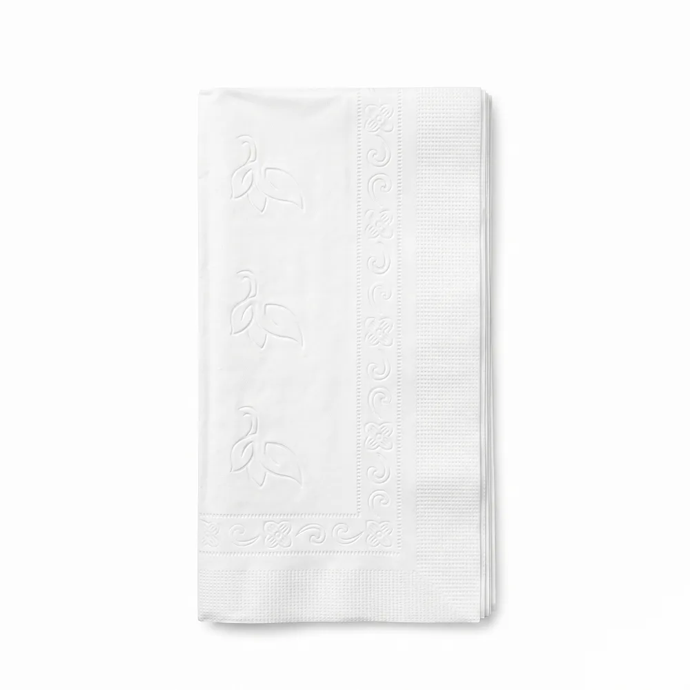 15" x 16.5" White 2-Ply Dinner Napkin