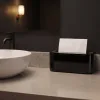 White Multifold Paper Towel being Dispensed in Bathroom
