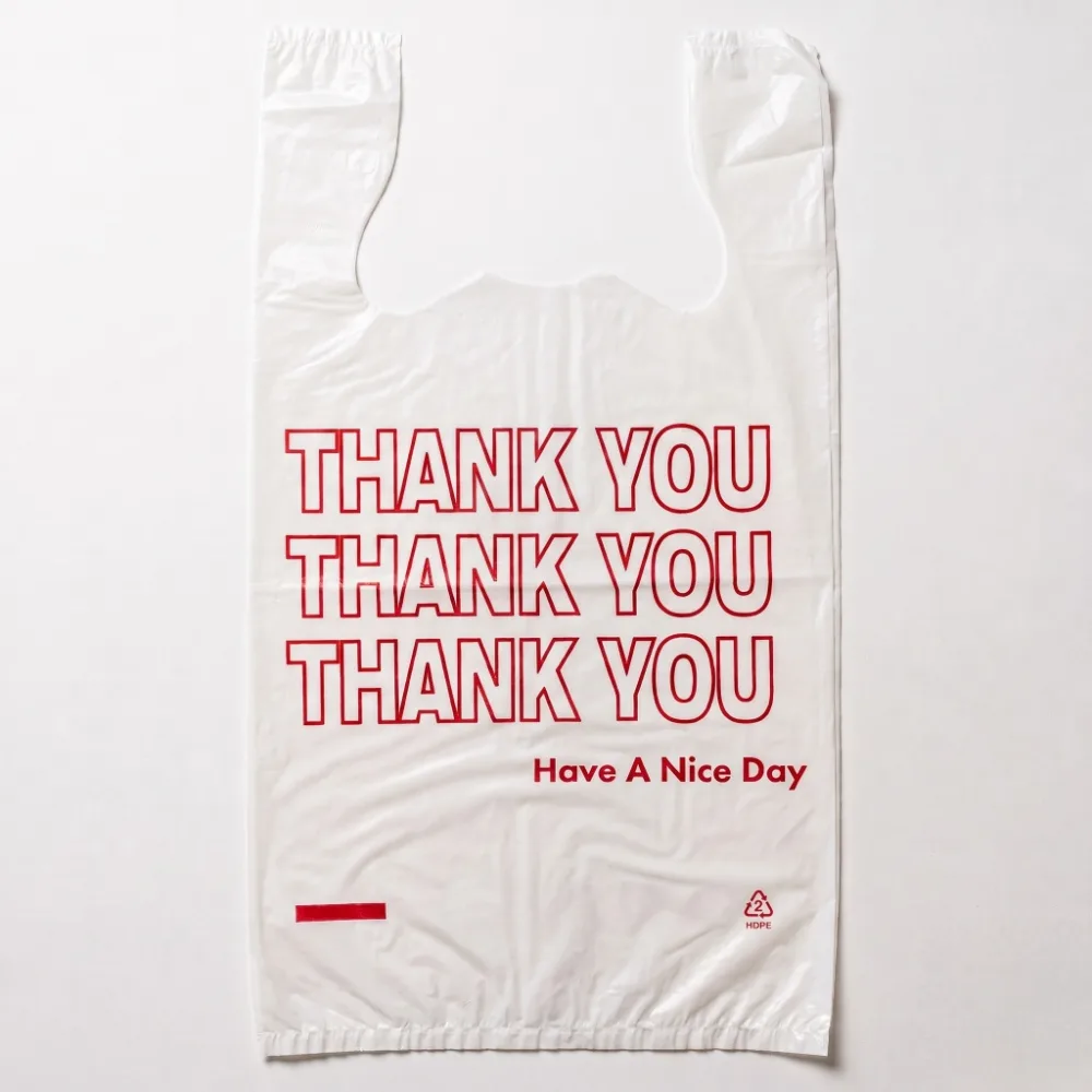 Plastic Thank You Sack
