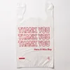 Plastic Thank You Sack